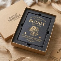 Plaque commémorative personnalisée pour animaux de compagnie en acrylique avec base en contreplaqué de hêtre, impression photo HD UV, cadeau pour la perte d'un chien ou d'un chat, vente en gros B2B