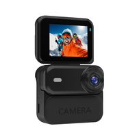 Caméra d'action portable 4K avec objectif grand angle et prévisualisation via application mobile pour vlog, voyages et aventures