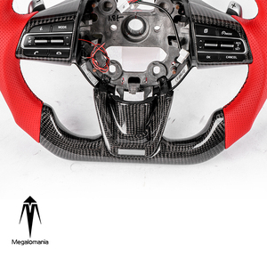Volant de <span class=keywords><strong>course</strong></span> en fibre de carbone avec affichage LED pour Kia Stinger GT - Product Image 6