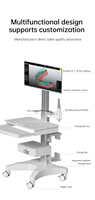 Chariot de table à scanner oral médical multifonction personnalisable tiroir à glissière pour clavier moderne pour la clinique de dentiste utilisation à l'hôpital