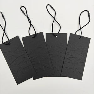 Affordable High Quality Embossed Hang <b>Tags</b> Eco-Friendly Custom Printed Logo Paper <b>Tags</b> with String and Eyelet for <b>Bags</b> & Shoes - Product Image 6