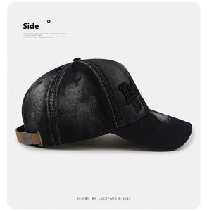 Casquettes de baseball unisexe en gros, nouveau style, à calotte rigide, avec logo personnalisé, broderie 3D, lettres en jean, tendance, pour l'extérieur, décontractées et courantes - Product Image 3