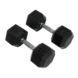 Home Gym peralatan kebugaran baja Dumbbell Gym Unisex dumbell 10kg berat badan bisa disesuaikan peralatan Fitness binaraga