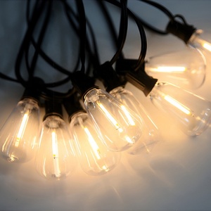 Tùy chỉnh st38 E12 ngoài trời dẫn chuỗi đèn không thấm nước ấm trắng IP44 Patio đèn cho Giáng sinh Halloween bên nhựa - Product Image 4