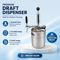 Mini fût KegStorm SS304 5L et 8L avec raccord de type A/G/S/D, fût de table pour brassage maison