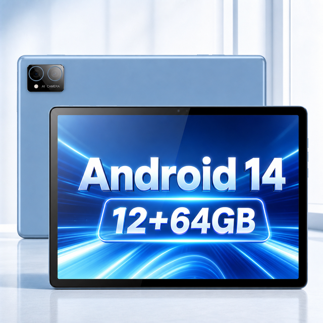 OEM/ODM 10.1 Inch DDR Real 64GB IPS Screen Tablet Android 14 GMS OS 5G WIFI Entertainment Tablet PC with Case Keyboard Optional