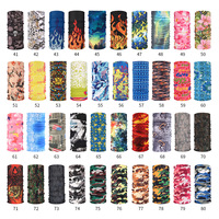 Penutup Leher/Syal Bandana Tabung Polyester Anti Angin, Anti UV, Bernapas, Logo Kustom untuk Olahraga Luar Ruangan, Pria Wanita