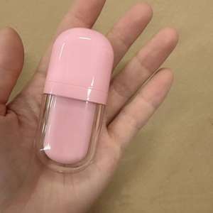 ホワイト、ピンク、イエローの楕円形のリップグロスチューブ3mlアイスクリームリップグロスチューブ - Product Image 4