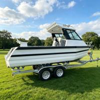 Yacht sportif en aluminium de 6 m personnalisé, facile à construire, à vendre pour la pêche, les excursions, les croisières et les sports nautiques, avec cabine soudée