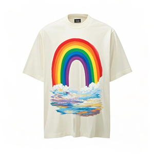 Camiseta colorida DTG de marca privada para hombre, 100% algodón, sin mínimo para revendedores, camisetas para hombre - Product Image 5