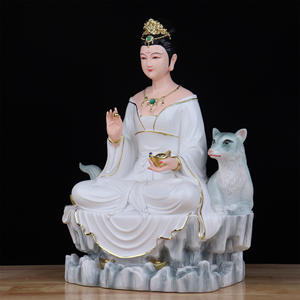 Décoration d'intérieur sculptée en porcelaine, représentant Maitre Hu, Dame Hu, Tianba Hu, Cuihua Hu, Petit Maréchal et Généralesse - Product Image 4