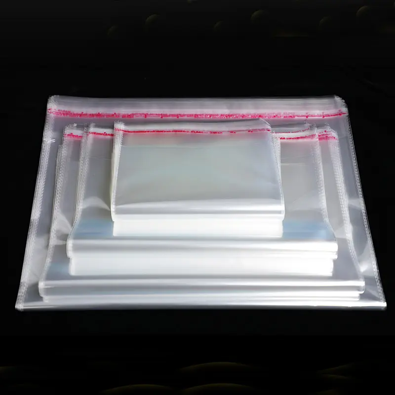 Benutzer definierte Größe klare selbst klebende Bopp Plastiktüten Cellophan Beutel 6x9 für die Verpackung