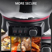 Poêles électriques multifonctionnelles pour la cuisine domestique Poêles à vapeur en acier inoxydable 304 avec couvercle de marmite