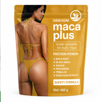 Poudre Protéinée Naturelle à Base de Plantes pour l'Amélioration des Hanches et des Fesses Maca Plus, Complément Alimentaire pour la Croissance des Fesses et des Hanches, Vente en Gros OEM/ODM