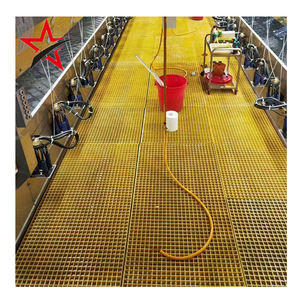 다양한 색상 성형 유리 섬유 격자 플랫폼 산책로 바닥 격자 Frp 돼지 Caillebotis 플라스틱을위한 유리 섬유 바닥 그릴 - Product Image 2