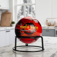 Boule extinctrice haute température |   Résistance 800C |   Activation automatique |   Cuisine |   Classe |   Diamètre de 150 mm |   3,0 m