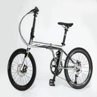 JAVA vélo pliable de 20 pouces, IRA-451-10S de frein à disque, 10 vitesses, portable pour hommes et femmes