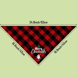 Meilleures ventes Noël : Bavoirs, foulards et colliers pour chiens et chats, motifs unis, foulards anti-bave, divers styles, accessoires vestimentaires pour animaux de compagnie - Product Image 3