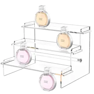Transparent Acrylic Risers Display Stand Perfume Organizer Riser for POPs Amiibo Figure Organizer
