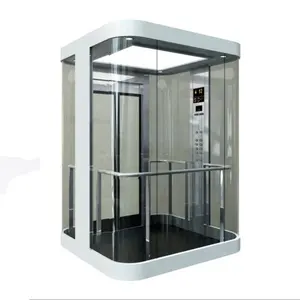 Çin üretici araba dış asansör otel gezi panoramik cam asansör