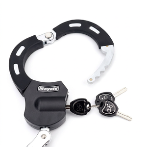 Candado Antirrobo Tipo Esposa de Acero Endurecido con Revestimiento de Silicona para Motocicletas, Bicicletas y Patinetes Eléctricos de Uso Rudo - Product Image 1