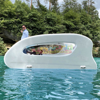 Bateau de fête de luxe de plein air avec moteur électrique à énergie solaire Bateau gonflable en vinyle/PVC Marque Funworld Capacité de 100 à 500 kg