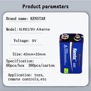 CE-zertifizierte <span class=keywords><strong>9V</strong></span> Alkaline Batterie 6 LR61 für Rauchmelder Multimeter Spielzeug Fernbedienung & Taschenlampe-OEM Großhandel DDP Versand - Product Image 3