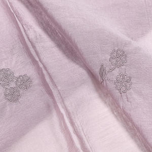 Tissu NR 12% Nylon 88% Viscose Teint Broderie Crêpe froissé NR Crêpe uni Nylon Rayonne - Product Image 3