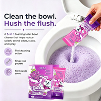 Poudre moussante éliminatrice d'odeurs et de taches pour nettoyer les cuvettes de toilettes