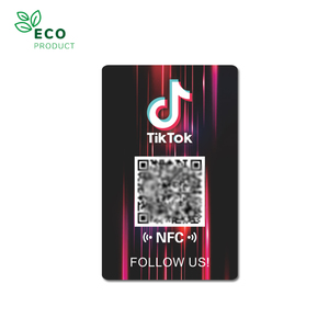 Business TikTok Review Cards PVC/PAPER NFC Tap Social RFID Tiktok Business Cards - Product Image 3