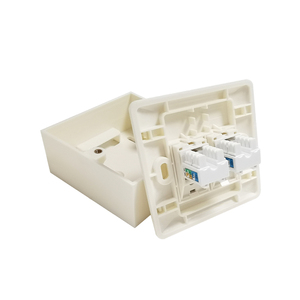 2 cổng Cat5 Cat6 86*86 Mét Loại mạng Keystone <span class=keywords><strong>jack</strong></span> cắm mô-đun mạng <span class=keywords><strong>RJ45</strong></span> mặt tấm - Product Image 5