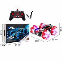Coche RC de Acrobacias con Control Remoto por Gestos, Ruedas Omnidireccionales, Luz LED, Recargable, 2.4GHz
