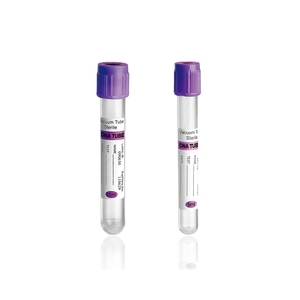 Varios tipos microtainer desechable 5 ml 2ml <span class=keywords><strong>3ml</strong></span> EDTA K K2 K3 púrpura superior Vacutainer tubo de recolección de muestras de sangre al vacío