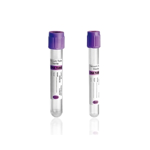 Divers types de microtainer jetable 5 ml 2ml 3ml edta k k2 k3 violet top vacutainer tube de prélèvement sanguin sous vide