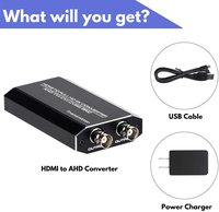 Convertisseur Adaptateur Récepteur Moniteur TVI CVI AHD CVBS BNC Full HD 1080P/60Hz pour Signal Vidéo – Vente Flash
