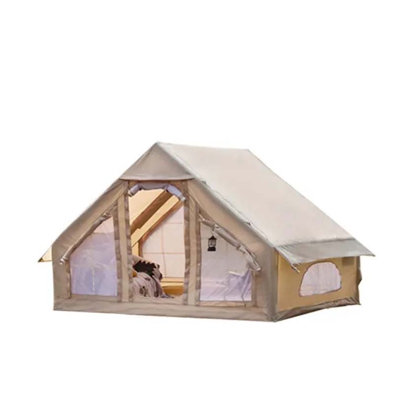 Tenda da campeggio gonfiabile con tettoia, tenda da cabina, per 4-6 persone tende Glamping parasole facile installazione impermeabile per esterni tenda Oxford