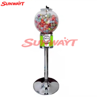 Distributeur automatique de jouets en métal à monnayeur avec capsules de bonbons et de boules de gomme pour enfants, 100 cm