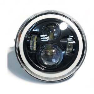 Faro Delantero Redondo LED de 7 Pulgadas Todoterreno Nuevo para Hummer, Land Rover, Lada <span class=keywords><strong>Niva</strong></span> y Wrangler - Product Image 2