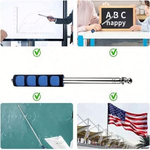 Nuevo Producto al por Mayor, Asta de Bandera Telescópica Retráctil de Acero Inoxidable de Alta Calidad para Publicidad Deportiva y Guías Turísticos - Product Image 5