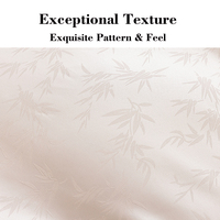 Literie de haute qualité, 4 pièces, 100% polyester, imprimé jacquard, patchwork en bambou, passepoil, certifiée OEKO-TEX, taille Queen, personnalisable