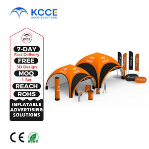 Tienda inflable modular personalizada con diseño de impresión artística, cabina de exposición portátil de configuración rápida para eventos de galería de arte - Product Image 1