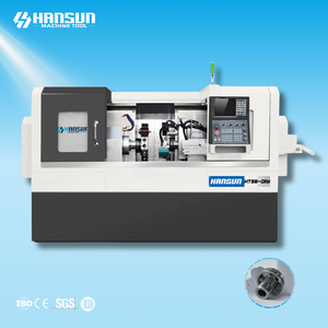 Torno CNC de doble husillo HANSUN de doble eje Y con torreta eléctrica, máquina de torno CNC compuesto de fresado de torneado - Product Image 1