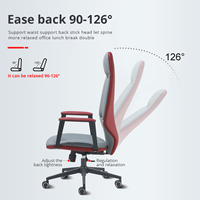 Chaise de bureau exécutive ergonomique moderne en bois et PU, dossier haut, hauteur réglable, pour bureau à domicile – Meilleure vente