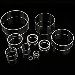 Fabrication sur mesure par le fabricant, résistant à la chaleur 1200 °   Tubes en verre de <span class=keywords><strong>quartz</strong></span>, anneau en silice fondue transparente pour MPCVD - Product Image 2