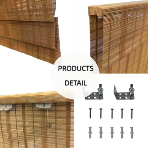 धूप की छाया घर की सजावट के लिए कस्टम प्राकृतिक कॉर्नलेस बांस अंधा - Product Image 4