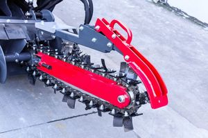 Zanjadora agrícola autopropulsada DORITE de 27hp y 1000mm, Zanjadora hidráulica de 60cm, motosierra de Gas con orugas, zanjadora de excavación - Product Image 2