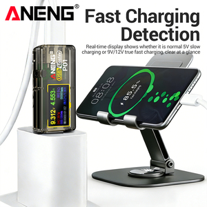 Testeur USB ANENG P01 avec écran LCD, voltmètre numérique, ampèremètre, mesure de la tension, du courant et de la capacité, détecteur de batterie et de charge rapide pour banque d'alimentation - Product Image 4