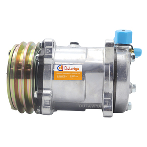Phổ điều hòa không khí <span class=keywords><strong>AC</strong></span> máy nén <span class=keywords><strong>sd510</strong></span> 5h16 cho máy kéo máy xúc Xe Tải xe cơ bắp 12V 2-Groove V-Vành Đai ròng rọc - Product Image 2