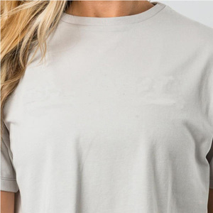 Oem Custom Tee Cropped Ladies Screen Print Plain Summer Cotton Tight Slim Fit T Shirt <strong>Top</strong> Hip Hop Women <strong>White</strong> Tshirt <strong>Crop</strong> <strong>Top</strong> - Product Image 4