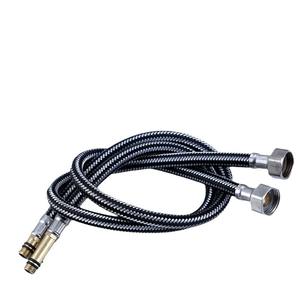 Manguera trenzada Morning Dew de 1/2 pulgada con alambre de acero flexible para grifo de fregadero de cocina, agua fría y caliente - Product Image 1